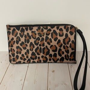 Kate Spade Animal Print Wristlet NEW